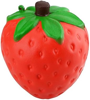 Squishy Stress Relief Toy, Slow Rising Strawberry Soft Scented Cream Baby Squeeze Toy