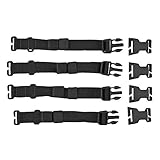 5.11 Tactical Rush Tier Strap System, Quick Connect/Disconnect, High-Impact Buckle, Black, 1 SZ, Style 56957