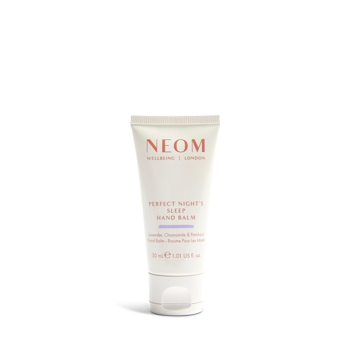 NEOM- Perfect Night's Sleep Hand Balm 30ml I Lavender, Chamomile & Patchouli I Essential Oils I Rich cocoa and shea butter I Nourishes & Softens