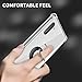 DAUPIN Samsung Galaxy Note 10 Case Clear with 360 Rotatable Ring Kickstand Gradient Shock Absorption Soft TPU Bumper PC Hard Back Protective Phone Case for Note 10 (Clear)