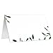 Greenery Place Cards (50 Pack) Simple Elegant Rustic Leaves Escort Cards for Wedding Catering Corporate Event Boutique Fill In Guest Name Buffet Food Sign Seat Assignment 3.5 x 2