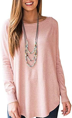 Uincloset Winter Casual Shirt Knitted Tops Long Sleeve Tunic Women