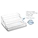 BINO 'Stadium' 3-Tiered Pantry Cabinet Plastic Storage Organizer Rack – Storage for Kitchen, Refrigerator, Freezer and Pantry, Clear