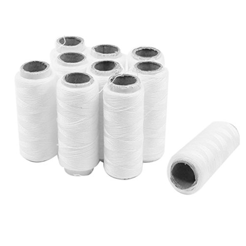 Cotton Tailor Stitching Sewing Quilting Thread Spool 10 Pcs White