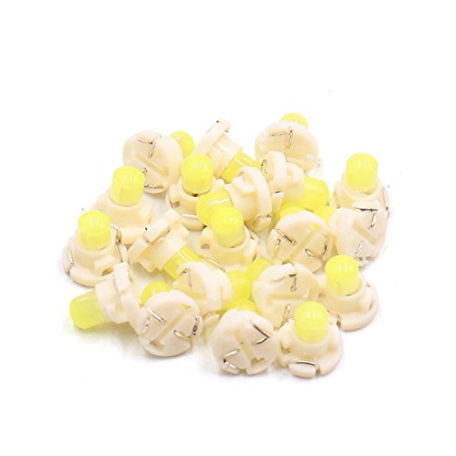 uxcell 20Pcs T4.2 White LED Dashboard Panel Gauge Light Lamp Bulb for Car Interior