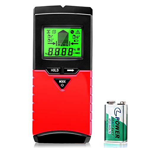 Joypea Stud Finder Wall Scanner,4 in 1 Multi Scanning Wall Sensor with Digital LCD Display Sound Warning for Studs/Wood/Metal/Live AC Wires Detection，Level Angle Detection - Thumbnail 6