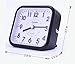 Fzy.bstim Battery Operated Analog Alarm Clock with 3D Numbers,Snooze,Ascending Sound Alarm,Non Ticing Silent Alarm Clocks for Bedrooms,Black