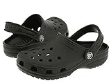 crocs Unisex Classic Clog (4/6, Black)