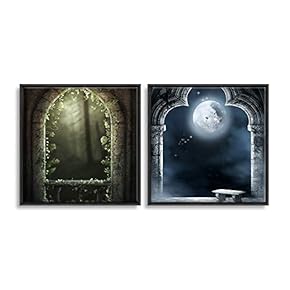 Framed Dreamscape Home Artwork for Living Room Bedroom x2 Panels