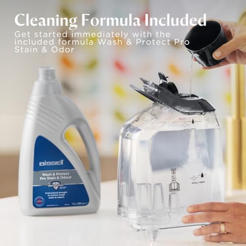 BISSELL PowerWash HydroSteam™ 4201K – Carpet & Upholstery Cleaner with HydroSteam™ Technology, Steam Pretreat Mode, XL DirtLifter PowerBrush & Easy-Clean Brush Roll | 2-Year BISSELL Warranty