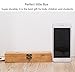 HaloVa Wooden Pencil Case, Wood Pen Pencil Storage Holder Stationery Box, Retro Eiffel Tower Student Tools Storage Box