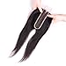 Brazilian 2x6 Lace Closure Straight 100% Human Hair Middle Part Straight Lace Closure Remy Hair Kim K Lace Closure with Baby Hair (14 inch, 2x6 Closure)