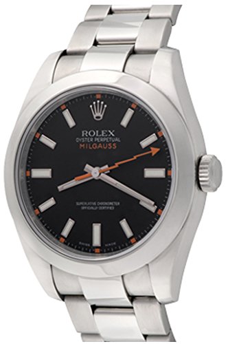 Rolex Milgauss Automatic Self Wind Mens Watch 116400bkso Certified