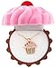 DM Merchandising Cupcake Cuties Enamel Pendant Necklace in Figural Gift Box (Sold Individually) (Pink)