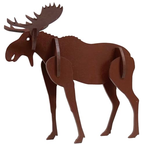 Little & Wood: Woodlet: Medium - Moose - Brown, 3D Wooden Kit-Set, Animal Puzzl…