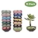 Brajttt Succulent Planters Pots Ceramic，Ball Shape Drainage Pots，Mixed Color Round Ceramic Planter, Decorative Small Flower Plant Pot，Set of 15