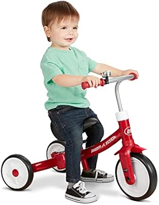 Triple Play Trike, triciclo rosso per bambini, balance bike e bici cavalcabile per bambini da 1 a 3 anni