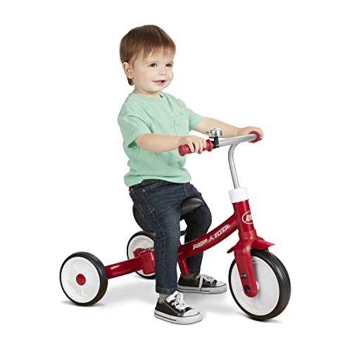 Triple Play Triciclo, Triciclo Rojo para niños pequeños, Bicicleta de Equilibrio y Bicicleta para pedalear para Edades de 1 a 3 años