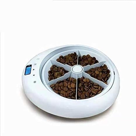 Kjdfn New Automatic Pet Feeder 6 Meals Lcd Digital Automatic Pet