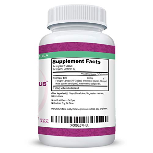 Breastfeeding Supplement with Fenugreek Plus Blessed Thistle, Fennel Seed, & Marshmallow Root