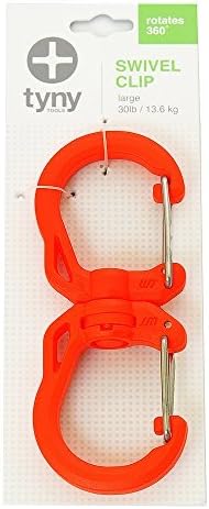Tyny Tools Swivel Carabiner: Large, Orange, Each by Tyny Tools