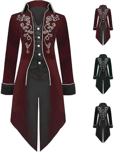 Chaqueta Steampunk De Halloween Para Hombre – Traje Medieval Gótico Victoriano, Ideal Para Cosplay, Fiestas Y Disfraces Chaqueta Steampunk De Halloween Para Hombre – Traje Medieval Gótico Victoriano, Ideal Para Cosplay, Fiestas Y Disfraces