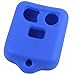 KeyGuardz Blue Rubber Keyless Entry Remote Key Fob Skin Cover Protector