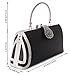 ULG Women's Luxury Shoulder Wristlet Dinner Bag Bling Rhinestone Crossbody Handbag Chain Clutch Purse for Wedding Evening Party 8.5''