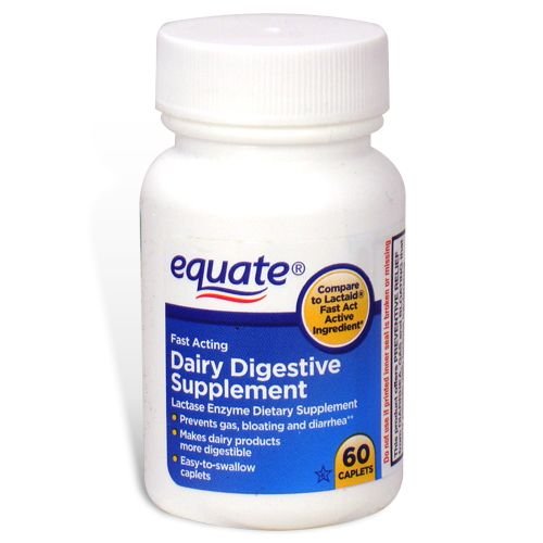 Equate quick action dairy digestive supplement, 60ct