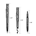 Cenawin Tactical Pen, Self Defense Pen Multi-functional With Tactical LED Flashlight + Ballpoint Pen + Glass Breaker + Multi Tool for Survival Outdoor Travelling Hiking Camping Gift (Black 4 in 1)