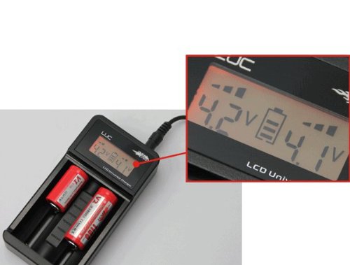 Efest luc charger with digital lcd battery readout