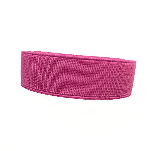 1' Flat Elastic Spool (Rose Red, 5 Yards)