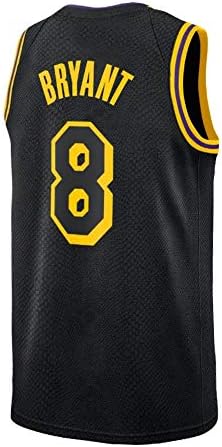 Gumfor Mens Kobe Jersey Los Angeles 8 Basketball Bryant City Black
