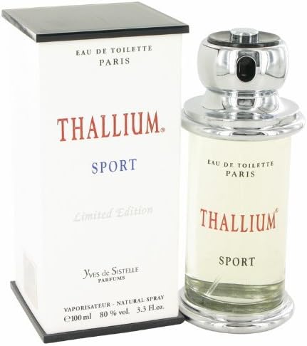 Thallium Sport Cologne by Parfums Jacques Evard, 3.4 oz Eau De Toilette Spray (Limited Edition) for Men by Parfums Jacques Evard