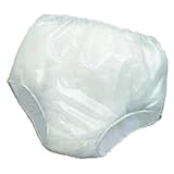 (Set of 6) Incontinence Pull On Under Pants XL - Waterproof Soft Vinyl White