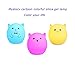 Mystery 3-Modes Soft Silicone LED Baby Pig Night Light, USB Rechargeable Children Night Lamp Cute Pig Lamp with Warm White, Single Color, 7-Color Breathing Modes for Kids Adults Bedroom Decoration(A)