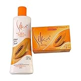 Silka Papaya Skin Whitening set (lotion & soap)
