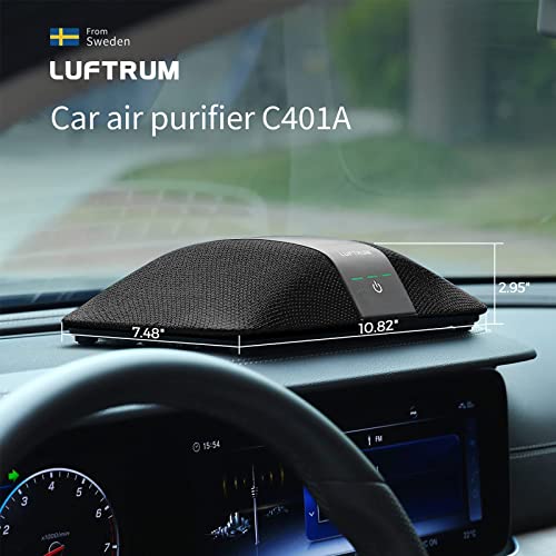 Car Air Purifier with H13 True HEPA Filter: Car Portable Air purifier for Exhaust Fumes, VOCs, Smoke, Odors, and Bacteria, 99.9% Removal to 0.1 Microns - Air purifier for Car Traveling Bedroom | Blue