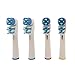 Ronsit Dual Clean Replacement Brush Heads Compatible with Oral-B Electric Toothbrush (4-Pack)