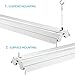 LEONLITE LED Shop Light Linkable Garage Worklight, Daylight 5000K, Suspended & Surface Mount Ceiling Light, ETL & Energy Star Listed, 5 Years Warranty, Pack of 4