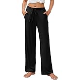 HEARTNICE Women's Pajama Pants with Pockets, Soft Comfort Lounge Sleep Pant Loose Stretch Pj Bottoms
