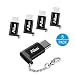 USB Type C Adapter 5Pack Ailun USB C to Micro USB Adapter Compact with Keychain Sync and Charge for Galaxy s20, s20+ S20Ultra S10 Plus MacBook ChromeBook Pixel and More