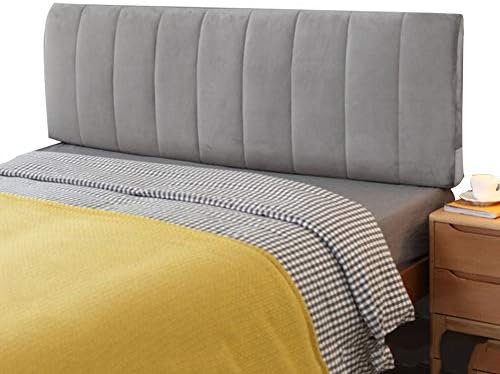 LIANGJUNkaodian Headboard Bedside Cushion Anti-Collision Marry Breathable Supporting The Waist Removable and Washable, 4 Colors, 5 Sizes (Color : Gray, Size : 120x58x10CM)