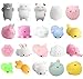 Aiboshi Mochi Squishy Toys, 20 PCS Mini Squishies Animals Stress Relief Squishys Stretchy Toy for Easter Basket Stuffers,Easter Egg Fillers,Easter Toys