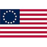StickerTalk Betsy Ross USA Flag Magnet, 5 inches by 3 inches
