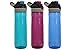 Contigo AUTOSPOUT Water Bottles, 24oz, Scuba Straw Free, Monaco, Scuba & Very Berry 3-Pack