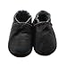 SAYOYO Baby Soft Sole Shoes Genuine Leather First Walker Infant Toddler Moccasins(6-12 Months, Black)