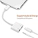 Headphone Jack Adapter for iPhone Xs/Xs Max/XR/ 8/8 Plus /7/7 Plus for iPhone Dongle 3.5 mm Jack Aux Adapter 2 in 1 Earphone Splitter Adapter Charger Cables & Audio Connector Support All iOS Systemsthumb 1