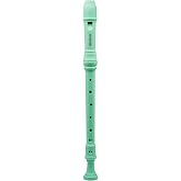 HOSEYIN Alto Recorder Baroque style German style F Key 8 Holes Soprano Recorder for Beginners Kids students (Light green)