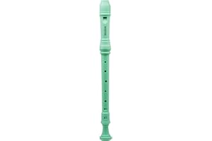 HOSEYIN Alto Recorder Baroque style German style F Key 8 Holes Soprano Recorder for Beginners Kids students (Light green)